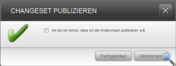 Publizieren eines ChangeSets